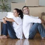 Happy Young Couple Moving House